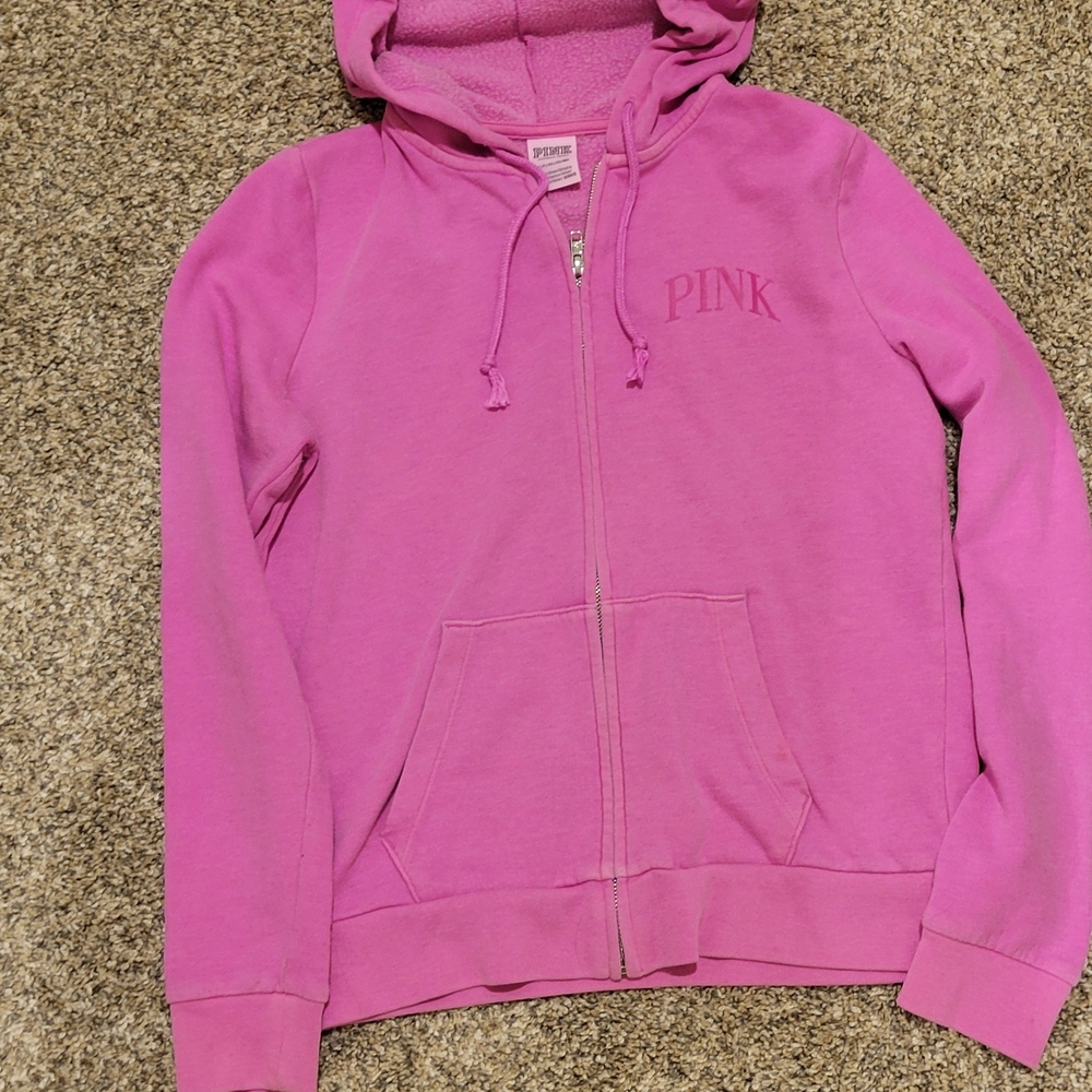 Pink Zip-Up Hoodie